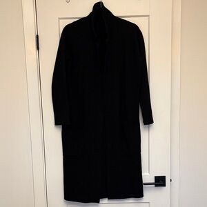 J. Crew Ella Open Front Long Sweater Blazer in black